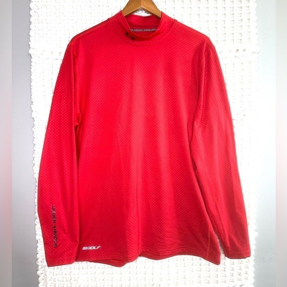 Under Armour Golf Heat Gear Mock Neck Shirt - Picture 1 of 4